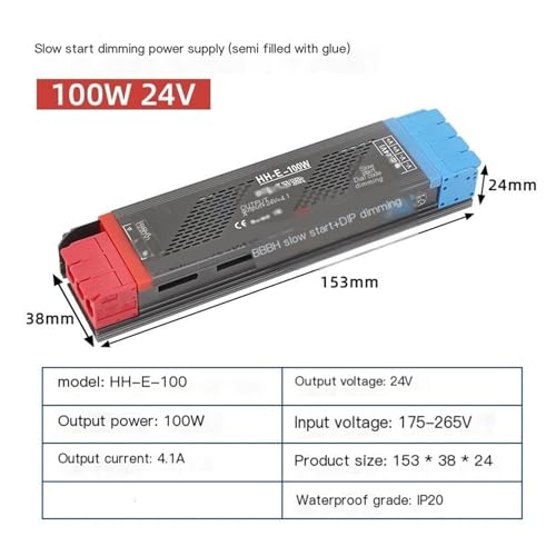 Transformateur alimentation DC24V 100W extra plat démarrage progressif