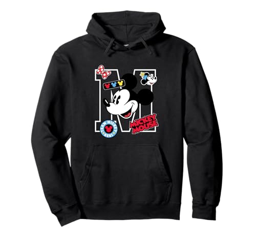 Mickey Mouse Pullover Hoodie Disney pour homme et femme en coton noir