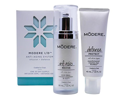 Modere I/D Infusion Defence Anti-aging System - Infused with Botanical Extracts - Two Steps to Reduce the Appearance of Wrinkles, Crow’s Feet and Fine Lines - Hydrates and Protects Skin
