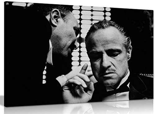 Toile murale imprimée « Le parrain » avec Marlon Brando en Don Corleone, A0 91x61cm (36x24in)