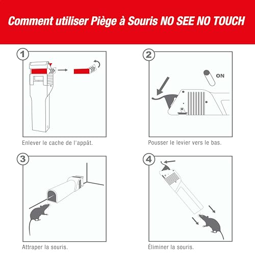 SWISSINNO Piège à Souris No See No Touch Capture sans Contact réutilisable – vue 8