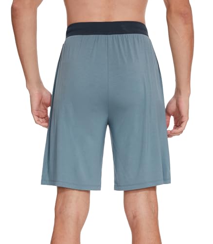 WiWi Soft Pajama Bottoms Shorts for Men Sports Pjs Sleep Summer Short Pants Viscose from Bamboo Loungewear S-XXL3