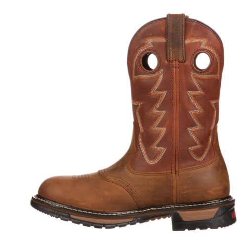 Image of ROCKY Men's Original Ride Branson Saddle Roper Waterproof Western Boot