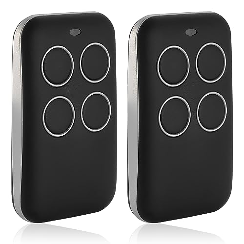 2pcs Mando Puerta Garaje Mando de Garaje Universal Mando 433mhz Mandos Puertas Automaticas Copiadora de Llaves Clonación de Plástico Inalámbrico Control Remoto Mando a Distancia del Llavero