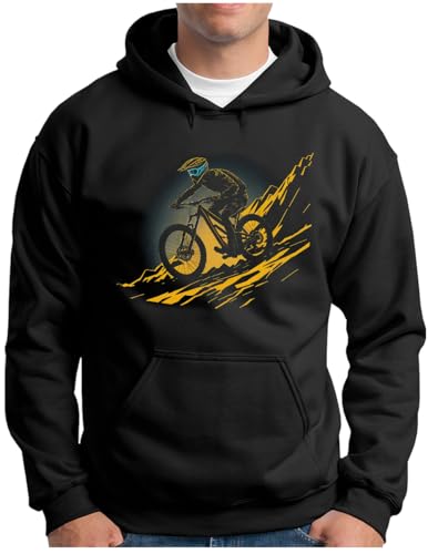 Sweat à capuche VTT homme grande taille pull vtt vélo downhill cross country OM3