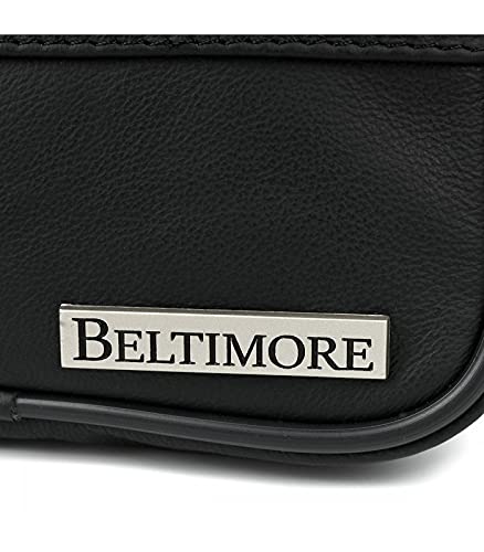 Bolso de piel para hombre: evita bolsillos llenos con este diseño negro de 2 vías 6