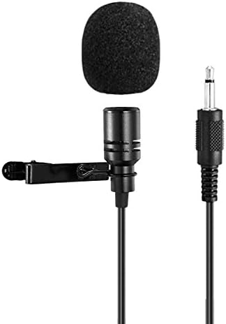 Lavalier Microphone SHIDU Professional Lapel Clip-on Microphone 3.5mm Audio Compatible with All Voice Amplifiers