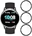 Uwatch 2S Screen Protector, [3 Pack] Lamshaw 3D Full Coverage PET Soft Screen Protector Film Compatible for UMIDIGI Uwatch 2S Smart Watch (3 Pack)
