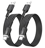 SUNGUY Cable USB para Android Auto de 6 pies [2 unidades], cable USB a USB C de 3 A para iPhone 16/15 Carplay, cable de carga rápida de silicona tipo C compatible con Samsung Galaxy S24 S23, Note20