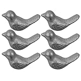 Décoration d'oiseau de table : fabriquée en fonte, style chic, pour une utilisation , statue d'oiseau de jardin