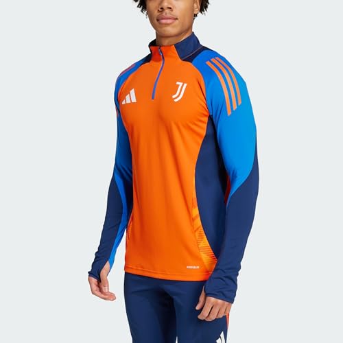 Adidas Juventus Felpa Training Orange Uomo 2025, Arancione, S - 4