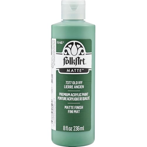 Image of FolkArt Acrylic Craft Paint, Matte Finish, Old Ivy, 8 fl oz