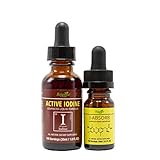 Active Iodine Plus I-Absorb - Real Nascent Iodine with Selenium & B-Vitamins for Absorption -...