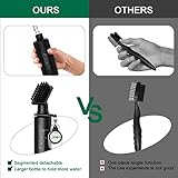 Jiskan 2 Pack Pro Golf Club Cleaner Brush Combo with Squeeze Water Bottle 7.5 Inches Holds 4 Ounces of Water, Essentials Golf Accessories for Men, Best Golf Gifts for Men