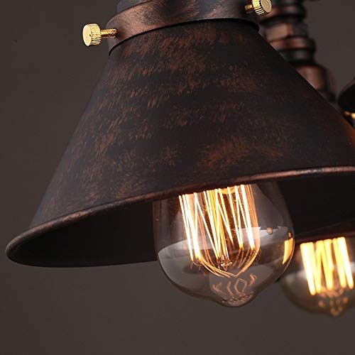 Raelf 5-head Retro Industrial Water Pipe Chandelier European And American Steampunk Chandelier Industrial Rusty 5-head Chandelier Attic Living Room Restaurant Bar Restaurant Iron Lamp E27 Accessories steampunk buy now online Raelf 5-head Retro Industrial Water Pipe Chandelier European And American Steampunk Chandelier Industrial Rusty 5-head Chandelier Attic Living Room Restaurant Bar Restaurant Iron Lamp E27 Accessories steampunk buy now online