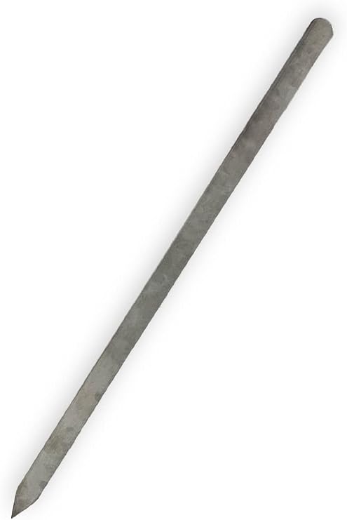 pratikoutdoor 4 Adet Paslanmaz Çelikten (Krom) 3mm Adana Kebab Şiş, Barbekü Kebab Şiş, Mangal Şiş, 2.5cmx60cm