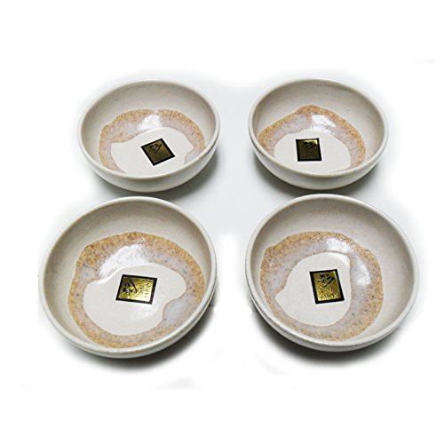 JAPAN SAI 4 PC CERAMIC 4 1/2" (D) 2" (h) BOWL SET