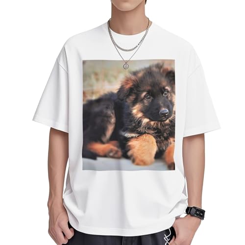 T-shirt berger allemand femme coton ample pour éviter la chaleur de l'été