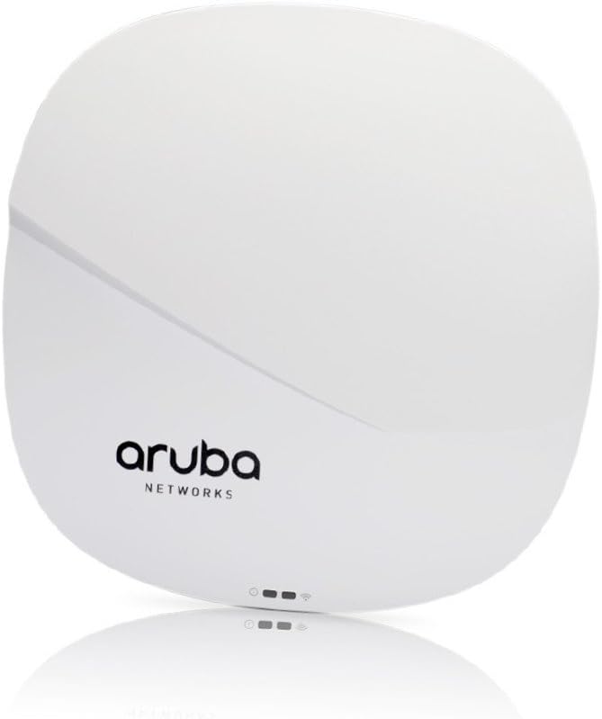 Davant view of the HP AP-314 Wireless Access Point, showing the Aruba Networks logo and status indicator lights.