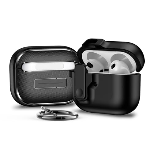Coque Airpods 4e génération noire pour éviter les rayures et chutes