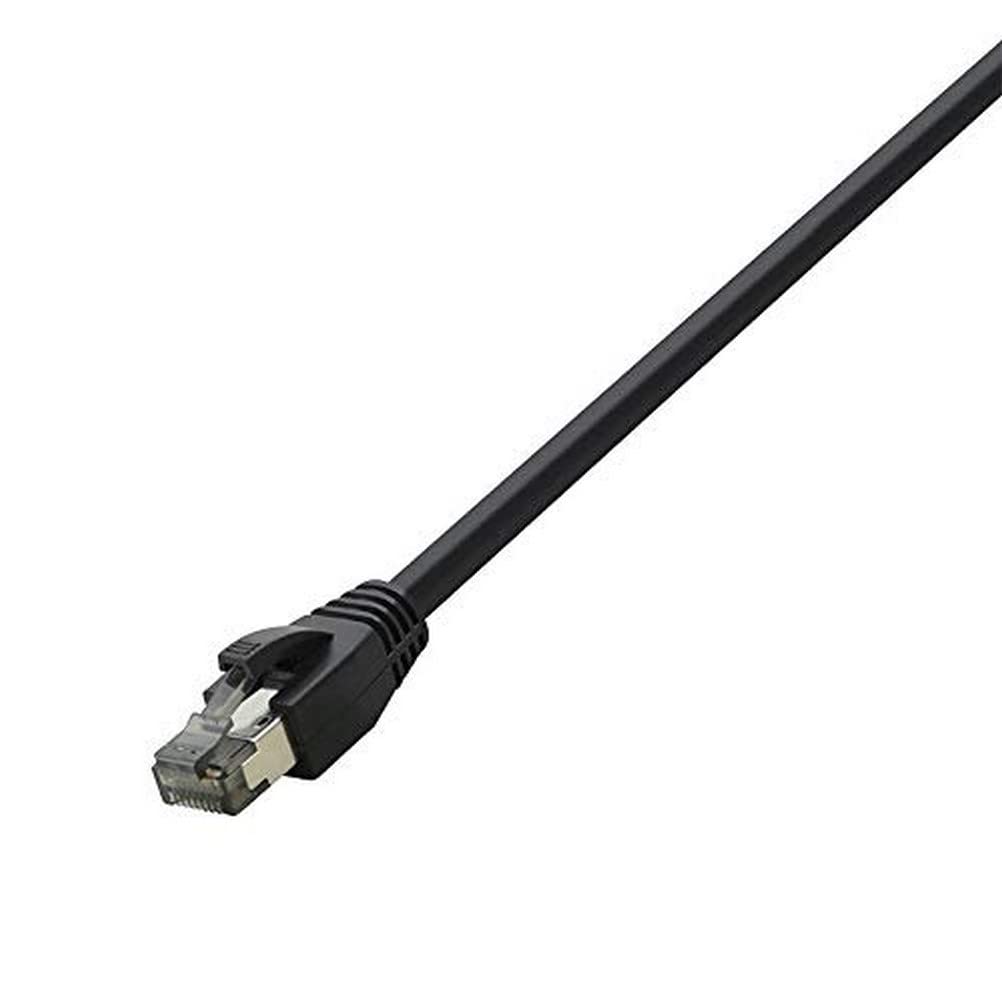 LogiLink CQ8093S RJ45 patch cable CAT 8.1 10m Black Halogen-free N...