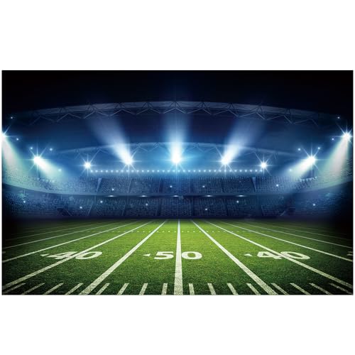 Toile de fond photo football Qian grand décor en tissu polyester de 3x2,4m