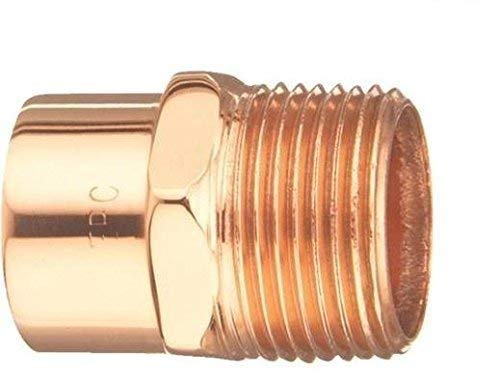 Copper Plumbing Pipe Fitting Elkhart 1/2" C x Male Adapter - 10 Pack