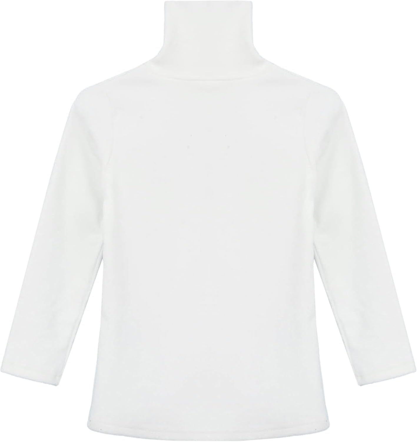 Kids Printed Turtle Neck Fleece Shirt Long Sleeve Thick Thermal Top