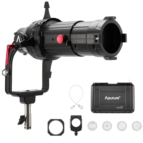Aputure Spotlight Mount II 19°�����Y�L�b�g ? ProLock�����Bowens�}�E���g���C�g�p�ȉ~���e���f�B�t�@�C�A�A360°��]�o�����AB�T�C�YGOBO�A4���n�J�b�^�[�AStorm�����Halo & Ray�V���[�Y�Ή�