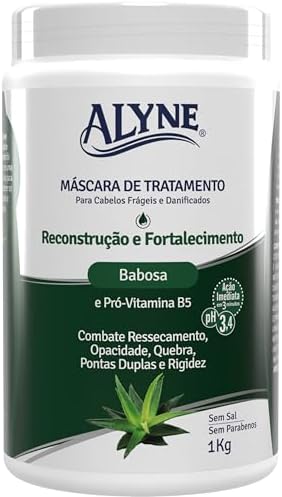 Alyne, Máscara de Tratamento, Para Cabelos, Reconstrução e Fortal...