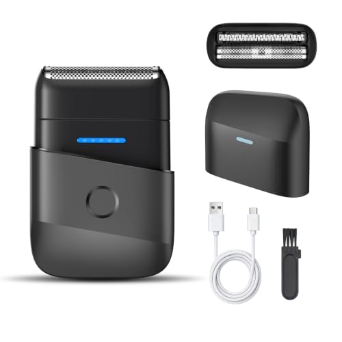 Foil Shaver for Men, USB-C Electric Razor with UV Lamp, IPX7 Waterproof