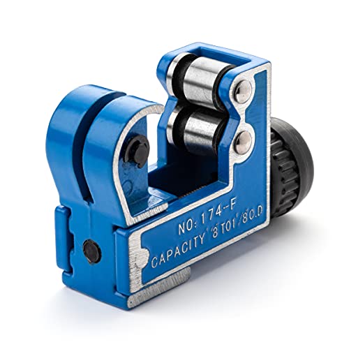 Loreso Copper Pipe Tubing Cutter - Mini Tube Cutter for 1/8" 1/4" 1/2" to 1 1/8" Inches For Copper Brass Aluminum & Thin Stainless Steel Pipes (3-28mm) OD- Mini - Image 2