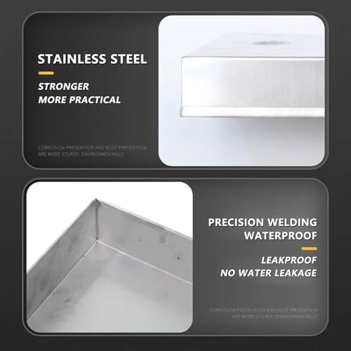 Air Conditioner Condensate Drain Pan - 30x70cm (12x28in) Drip Tray for Under Sink Hot Water Heater - Perfect Size for Efficient Water Management