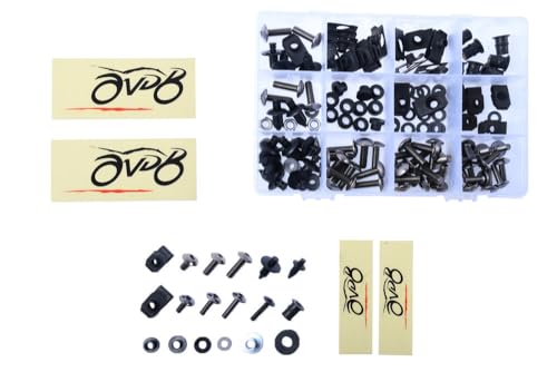 Kit visserie carénages M5 M6 anti-vibration ZZR 600 couleur titane