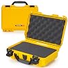 NANUK 909 Travel Hard Case with Customizable Cubed Foam Waterproof Camera Case, 12.6 x 9 x 4.4, Lightweight, Lockable, Dustproof, Impact-Resistant & Durable Protective Case Yellow