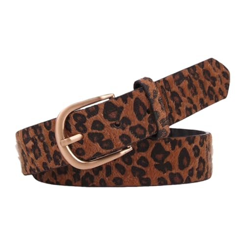 Elegant Animal Print Waist Belt For Women And Teens Waiststrap Pin Buckle Belt For Dresses Jeans Pants Everyday Use