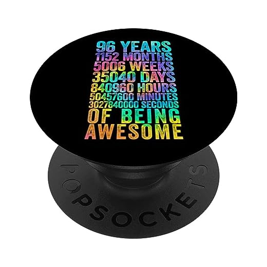 Divertida camisa de cumpleaños 96 Old Meter Divertidos regalos de 96 años PopSockets PopGrip Intercambiable