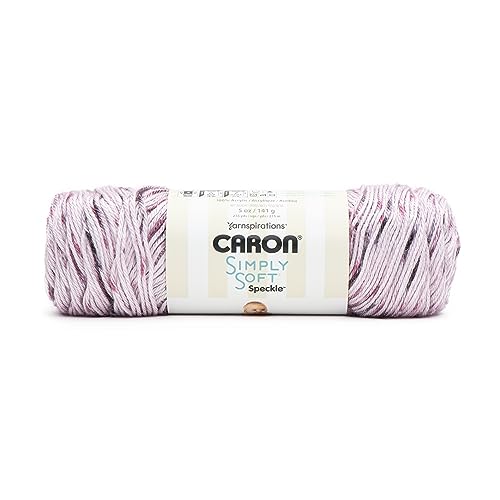 Image of Caron Simply Soft Speckle Wisteria Yarn - 3 Pack of 5oz /141g - Acrylic - #4 Worsted (Medium) - 235 Yards - Knitting & Crochet