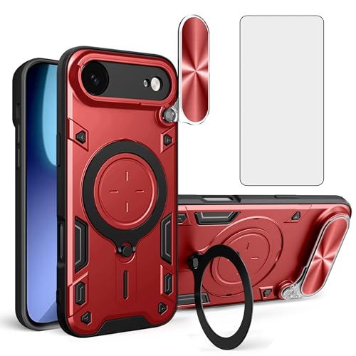 Coque magnétique iPhone 17 Air antichoc avec protège-objectif coulissant Asuwish