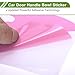 HOPESPANNER Universal 92x98mm Car Door Cup Protector Sticker Anti-Scratches+Auto Door Handle Protective Film 1 Set Pink