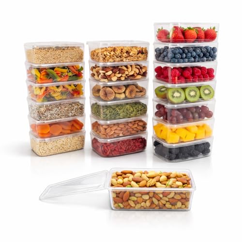 StoriGo 20 Pack 34 oz Airtight Food Storage...