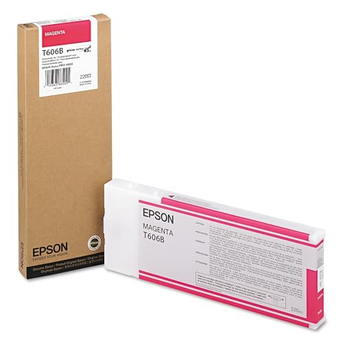 Epson T606B encre magenta authentique pour impressions d'art durables