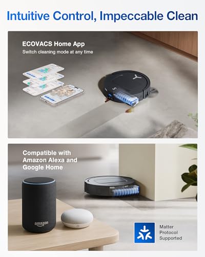 ECOVACS DEEBOT T80 Omni Robot Vacuum, OZMO Roller Mop Instant Self-Washing - image 7