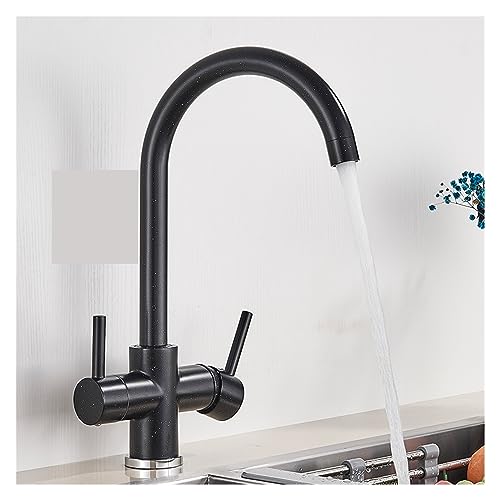 Robinet filtré noir mat LWX avec double sortie d'eau