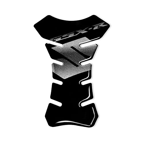 4R Quattroerre.it 18143 Tankpad 3D Motorrad Tankschutz Suzuki GSX-R, Schwarz, 13 x 19 cm