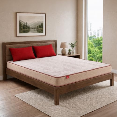 Image of Kurlon Ortho Plus Latex Mattress | Queen Size 72x60x10 Inches | Natural Latex Orthopedic Spine Support | Responsive Bounce | Pressure Relief | Motion Isolation | Anti-Skid | 10 Years Warranty