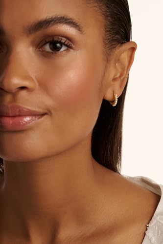 Ted Baker London Persia Pearl Huggie Earrings for Women (Gold/Pearl)3