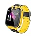 Produktbild Kinder Smartwatch, Smart Watch Phone mit Musik-Player, SOS, 1,44 Zoll LCD-Touchscreen-Uhr mit Digitalkamera, Spielen, Wecker für Jungen und Mädchen (Gelb)