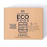 ECO Dishwasher Pods 168 Count, with Glycerin & Enzymes (Protease, Amylase),Dishwasher Detergent Liquid dish pod for Powerful Cleaning, No Pre-Rinse, Fights 24-Hour Dried On Food, Plant-Based