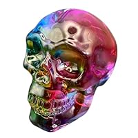 Amazon.co.jp: S.T.S.G 髑髏 スカル ドクロ 置物 透明 オブジェ
